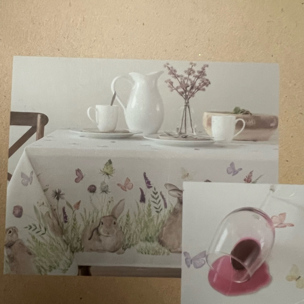 Springtime Pastel Table Linen Set - Picture 4 of 7